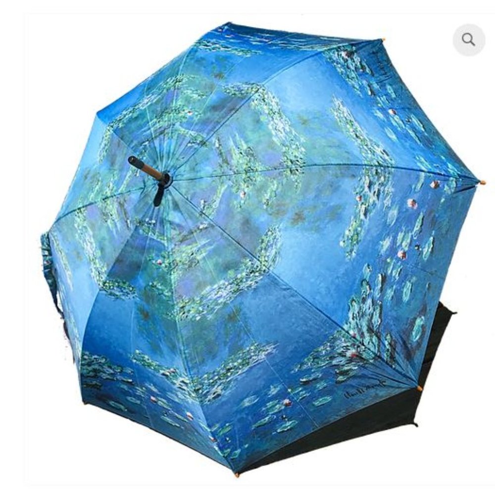 Monet Waterlilies Stick Umbrella